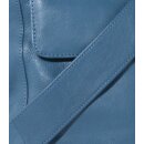 TASCHE Fächer petrol, Rindsleder H30 x B27 x T10cm