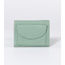 GELDBÖRSE mini mint, Rindsleder 10x7,5cm