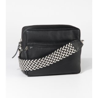 TASCHE schwarz, Ökoleder H16 x B20 x T9cm
