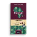 fairafric Schokolade 92%, Extra Dark, Dunkle Schokolade extra dunkel, bio°, 80g, vegan