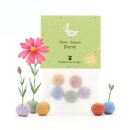 5 Blumenmurmeln im Tütchen "Gans lieben Dank"