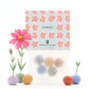 5 Blumenmurmeln im Tütchen "Yay"