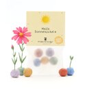 5 Blumenmurmeln im Tütchen "Hallo...