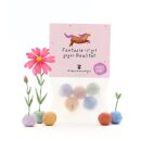 5 Blumenmurmeln im Tütchen "Fantasie ist gut...