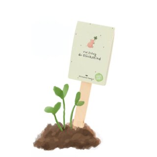 Viel Erfolg du Glückskind - Saatgruß