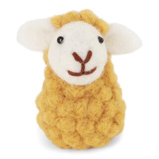 Schaf sitzend ocker, 5,5 cm