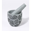 MÖRSER Blätter, Palewastein 9xH9cm