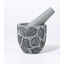 MÖRSER Blätter, Palewastein 9xH9cm