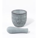 MÖRSER  Rillen, Palewastein 9xH9cm