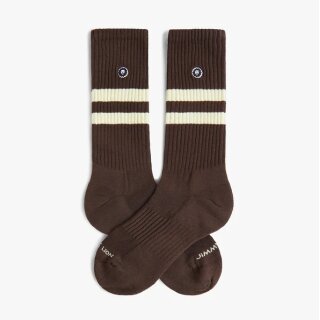 Socken Athletic Essentials stripes espresso brown