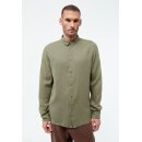 Langarmhemd KENT aus Leinen Faded Olive