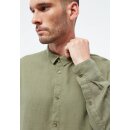 Langarmhemd KENT aus Leinen Faded Olive