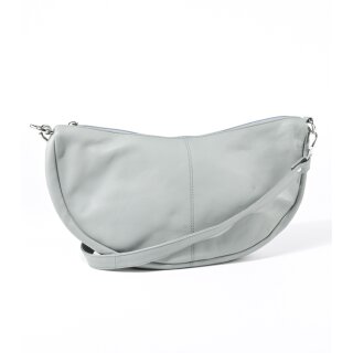 TASCHE Crossbody M salbei, Rindsleder H19 x B28 x T8cm