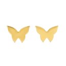 Ohrstecker BUTTERFLY, 22K vergoldet