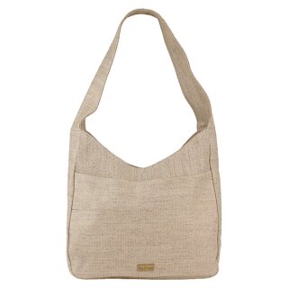 Schultertasche CARIE Hanf-Canvas, natur