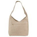 Schultertasche CARIE Hanf-Canvas, natur