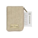 Kartenetui 10,5x7,5cm Hanf-Canvas natur RFID sercure