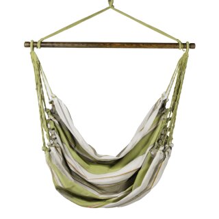 HÄNGESESSEL natur grün, Baumwolle B110xL130cm