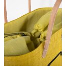 KORBTASCHE Blumenwiese gelb, Raffia H40 x B50 x T25cm