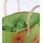 KORBTASCHE Blumen grün orange, Raffia H31 x B46 x T20cm