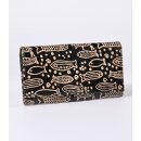 GELDBÖRSE Shanti Fische, Ziegenleder 19x11cm