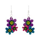 Ohrringe TRIPLE FLOWERS, Flaschenkurbis