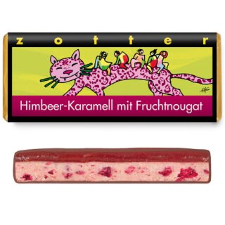 Himbeer-Karamell mit Fruchtnougat