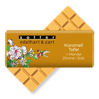 Karamelltafel + Mandel / Zitrone / Salz