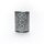 Windlicht 8x10cm WHEEL OF LIFE, schwarz-silber, Eisenblech