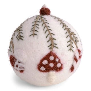 Christbaumkugel weiß, Ornamente, Ø 6 cm