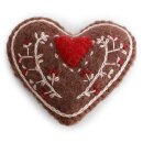 Lebkuchen Herz bestickt, 5 cm
