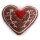 Lebkuchen Herz bestickt, 5 cm