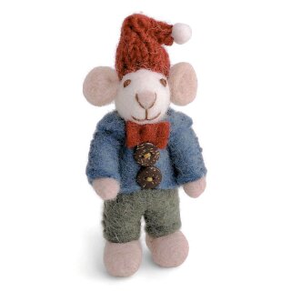 Baby Maus weiß, Jacke, 10 cm