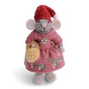 Maus grau, Kleid & Handtasche, 12 cm
