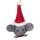 Baumschmuck SANTA MAUS 8cm grau, Wollfilz