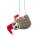 Dekoanhanger FAULTIER MIT ZUCKERSTANGE, Wollfilz