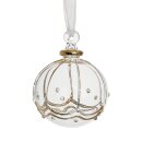 Glaskugel 6cm Rimal, transparent-gold