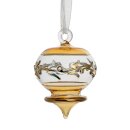 Glasdekoration 5,5cm Kemetra, amber-gold