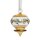 Glasdekoration 5,5cm Kemetra, amber-gold