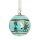Glaskugel 6cm Aurelia, aqua-gold