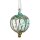 Glaskugel 5,5cm Dimah, aqua-gold