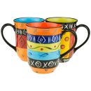 Becher MULTICOLOURED ETHNIC Abuto, rund