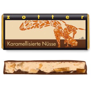 Zotter Schokolade, Karamellisierte Nüsse