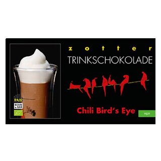 Zotter Schokolade, Trinkschokolade Birds eye Chili