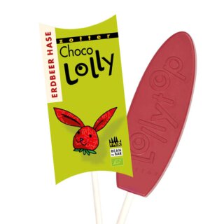 Zotter Schokolade, LollyTop-Erdbeer-Hase