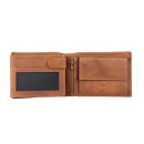 Börse GENTS Vintage 9,5x12,5cm braun, Rindsleder