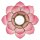 Teelichthalter Lotus Capiz Pink  14 cm