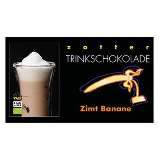 Zotter Schokolade, Trinkschokolade Zimt Banane