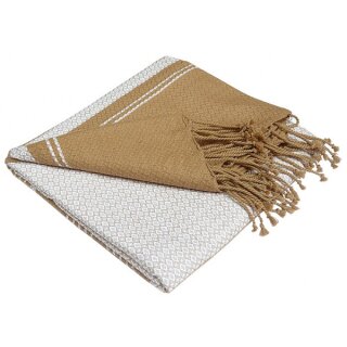 Fouta-Badetuch FOUTA L Sand-Weiß