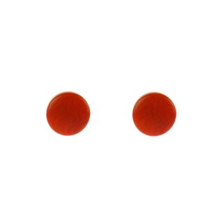 Tagua-Ohrstecker SMARTY orange